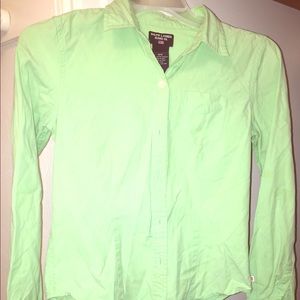 Green Ralph Lauren button down top